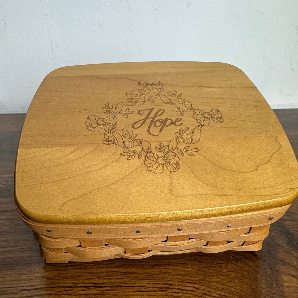 Longaberger 2003 Horizon of Hope Basket Lid Protector American Cancer Society